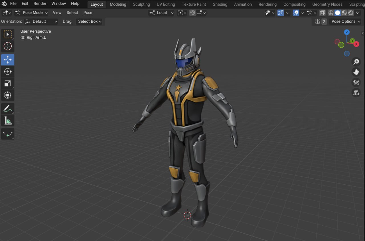 Athralis FPS concept screenshot main character